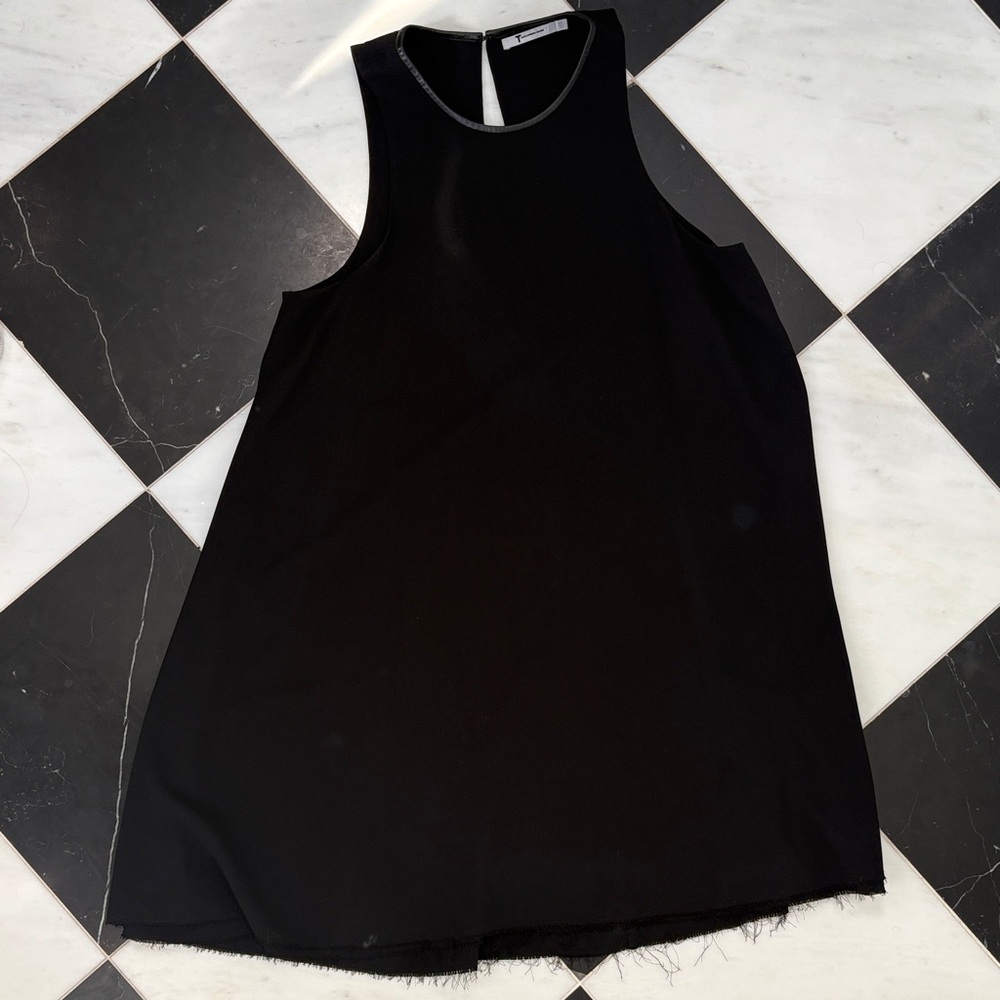 Alexander Wang Fray Hem Little Black Dress